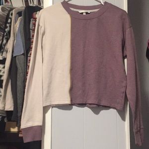 long sleeve crop top